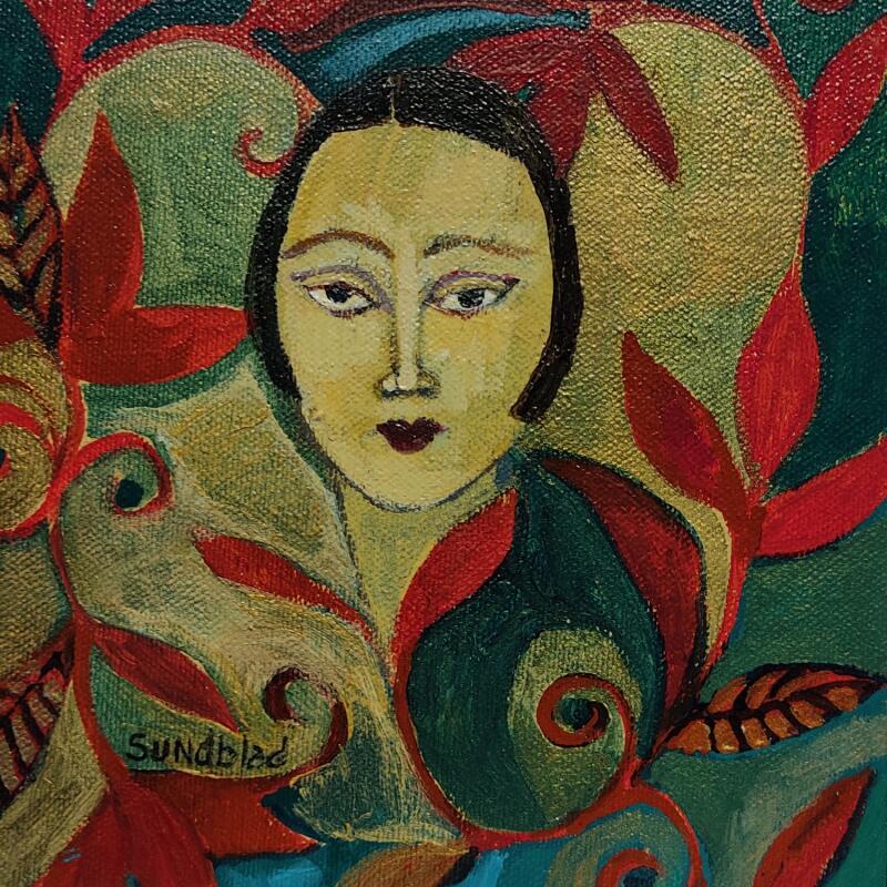 Peinture Arabesques par Sundblad Silvina | Tableau Art naïf Acrylique Pastel