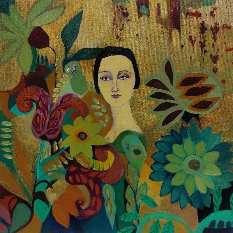 Painting My essence by Sundblad Silvina | Painting Naive art Acrylic Pastel