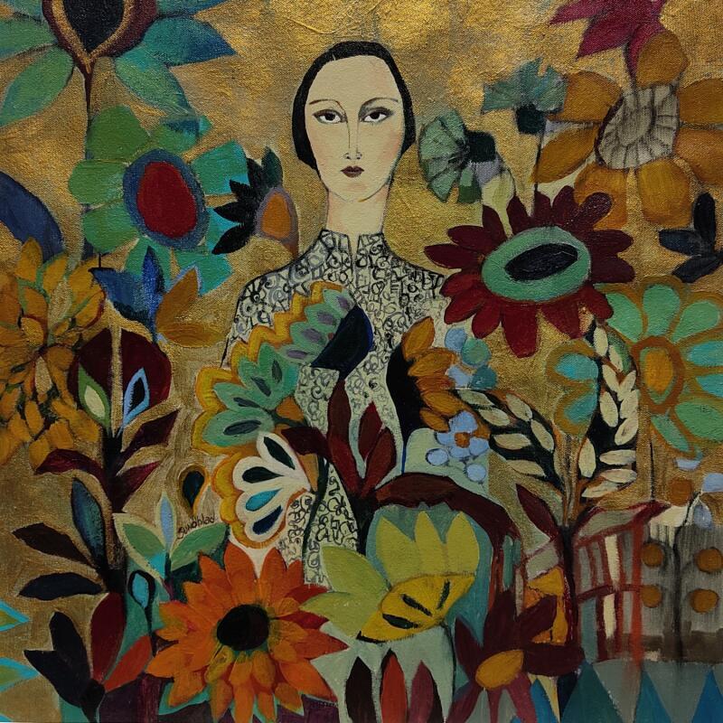 Painting Paradise by Sundblad Silvina | Painting Naive art Acrylic Pastel