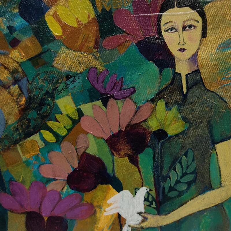 Painting Kaleidoscope of colours by Sundblad Silvina | Painting Naive art Acrylic Pastel