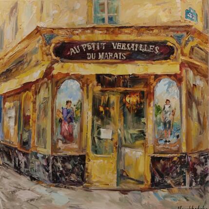 Painting Au petit Versailles du Marais by Novokhatska Olga | Painting Figurative Acrylic, Oil Urban