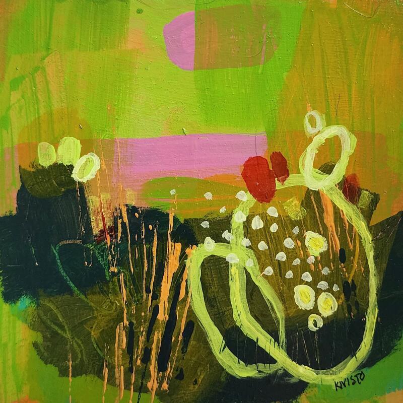 Painting Wild Desert Sea by Kivisto Jamie | Painting Abstract Nature Wood Acrylic