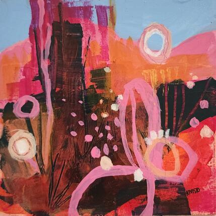 Painting Blossom in the Sand by Kivisto Jamie | Painting Abstract Acrylic Nature