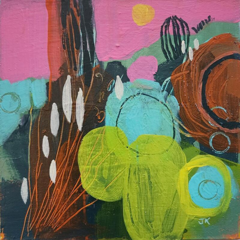 Painting Candy Land by Kivisto Jamie | Painting Abstract Nature Acrylic