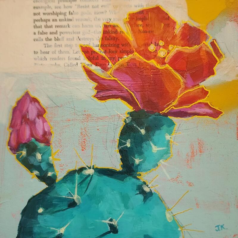 Painting Desert Queen by Kivisto Jamie | Painting Subject matter Nature Acrylic