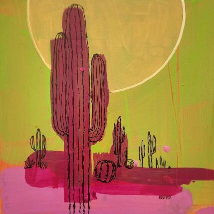 Painting Saguaro Sunrise by Kivisto Jamie | Painting Subject matter Acrylic Nature, Pop icons