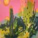 Painting Sunset Bloom by Kivisto Jamie | Painting Abstract Landscapes Nature Acrylic