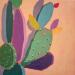 Painting Cactus Crush by Kivisto Jamie | Painting Abstract Nature Acrylic