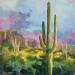 Painting When the Desert Holds Its Breath by Kivisto Jamie | Painting Impressionism Landscapes Nature Acrylic