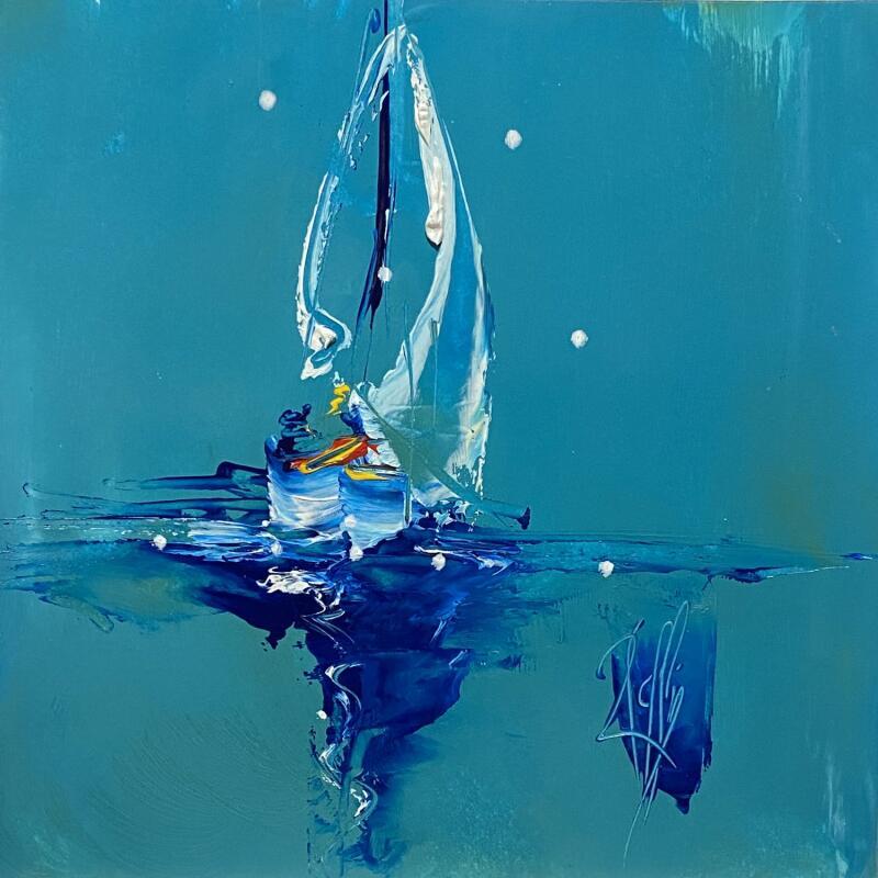 Peinture Toutes voiles dehors par Raffin Christian | Tableau Figuratif Marine Huile