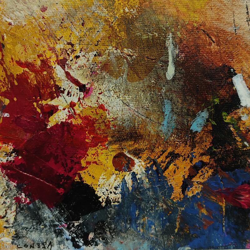 Peinture Composicion par Jiménez Conesa Francisco | Tableau Abstrait Acrylique Fusain