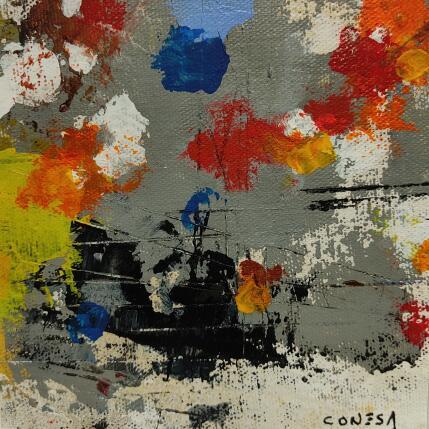 Pintura El Momento por Jiménez Conesa Francisco | Pintura Abstracto Acrílico, Carbón vegetal