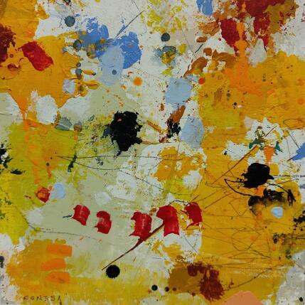 Peinture Felicidad par Jiménez Conesa Francisco | Tableau Abstrait Acrylique, Fusain