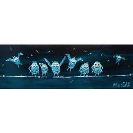 Painting RETARDATUS by Moogly | Painting Raw art Acrylic, Pigments, Resin Animals