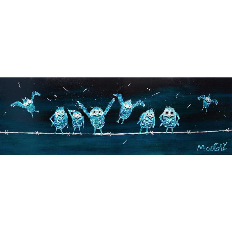 Peinture RETARDATUS par Moogly | Tableau Art Singulier Animaux Acrylique Résine Pigments