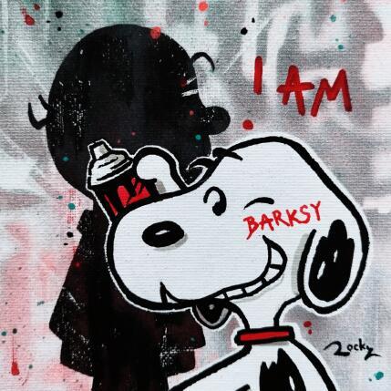 Painting I am Barksy by Rocky Chaplin | Painting Pop-art Acrylic Child, Pop icons
