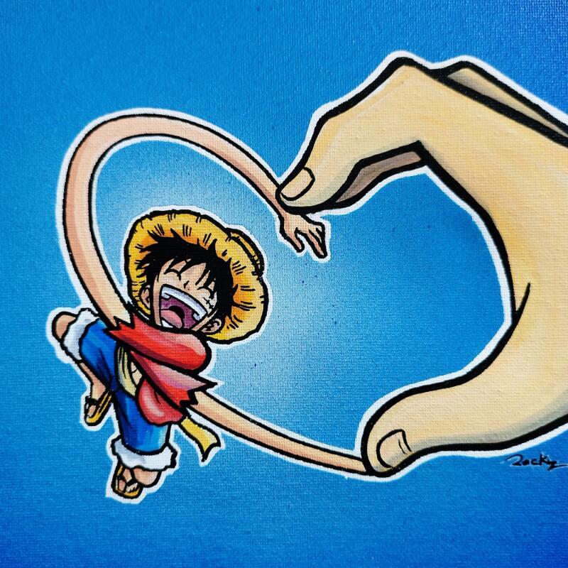 Peinture Coeur de pirate par Rocky Chaplin | Tableau Pop-art Icones Pop Acrylique