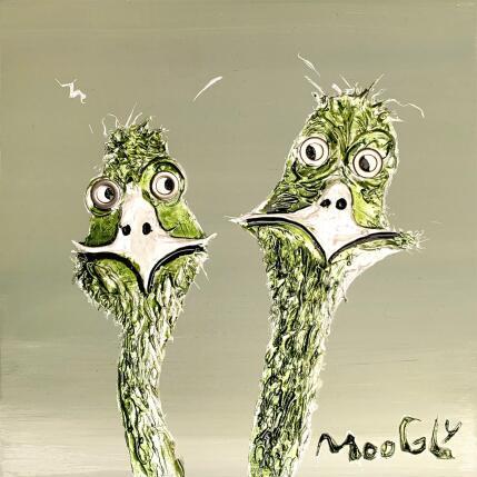 Peinture Non verbus par Moogly | Tableau Art Singulier Acrylique, Pigments, Résine Animaux