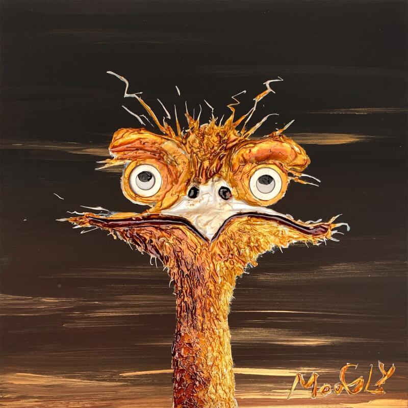 Painting Méacoulpus by Moogly | Painting Raw art Animals Acrylic Resin Pigments