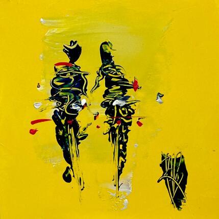 Painting Jaune citron by Raffin Christian | Painting Figurative Oil Life style