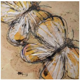 Painting Envol by Maury Hervé | Painting Raw art Animals