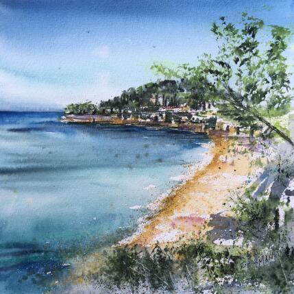 Painting Rêveries à St Jean Cap Ferrat by Hoffmann Elisabeth | Painting Figurative Watercolor Marine
