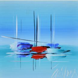 Peinture La belle balade par Munsch Eric | Tableau Figuratif Acrylique, Huile Marine