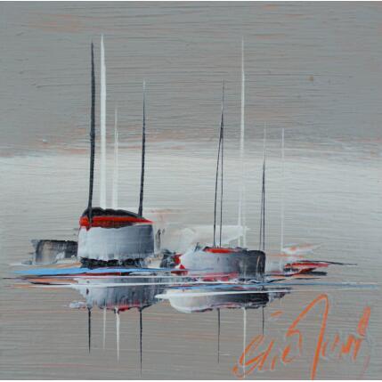 Peinture Belle étendue par Munsch Eric | Tableau Figuratif Acrylique, Huile Marine