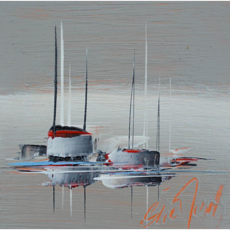 Peinture Belle étendue par Munsch Eric | Tableau Figuratif Marine Huile Acrylique