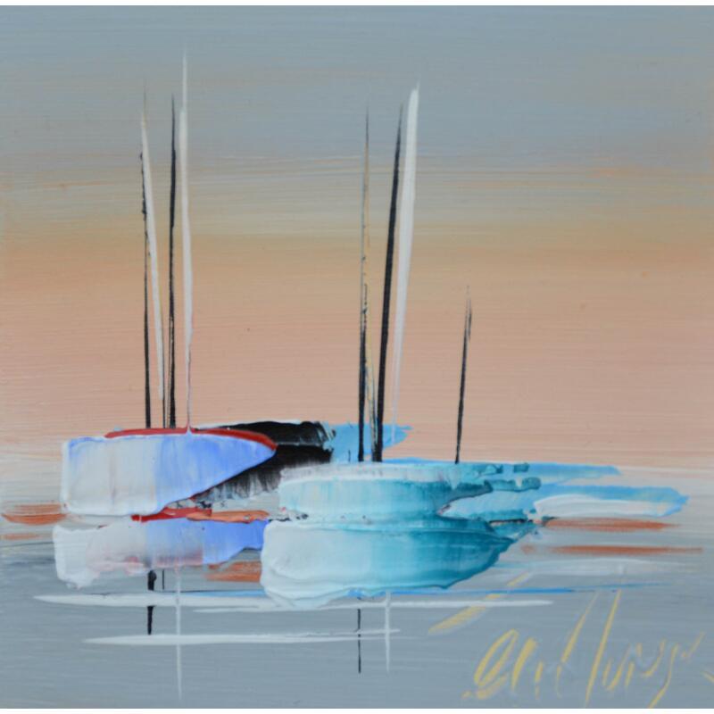 Gemälde Souffle d'été von Munsch Eric | Gemälde Figurativ Marine Öl Acryl