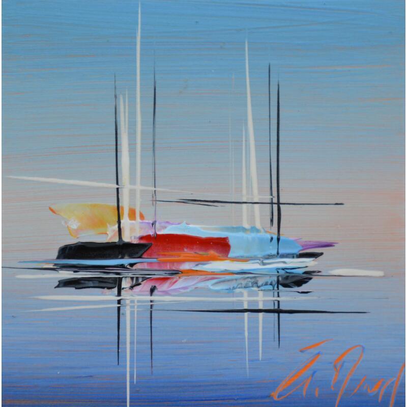 Gemälde L'été von Munsch Eric | Gemälde Figurativ Marine Öl Acryl