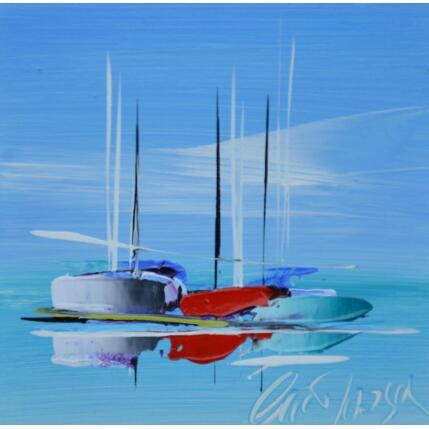 Painting Couleur et Joie by Munsch Eric | Painting Figurative Acrylic, Oil Marine