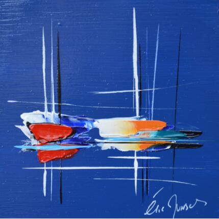 Painting Modern blue by Munsch Eric | Painting Figurative Acrylic, Oil Marine, Pop icons