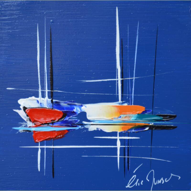 Peinture Modern blue par Munsch Eric | Tableau Figuratif Marine Huile Acrylique