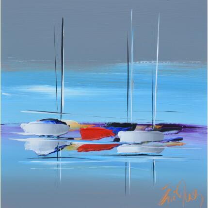 Painting Le beau voyage by Munsch Eric | Painting Figurative Acrylic, Oil Marine