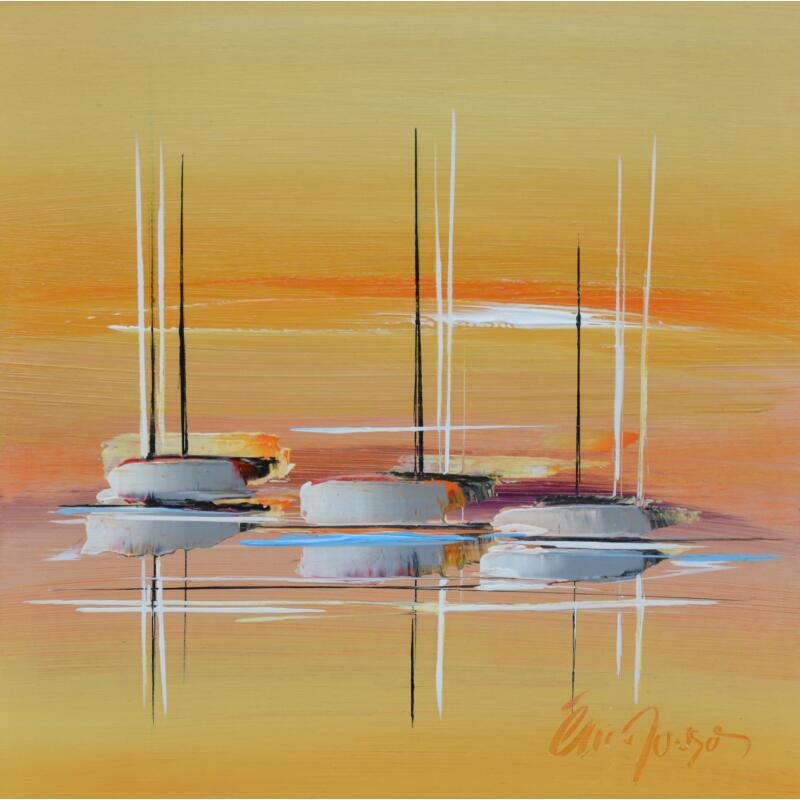 Gemälde Lumière von Munsch Eric | Gemälde Figurativ Marine Öl Acryl