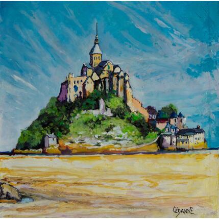 Peinture Le Mont St Michel 2 par Cédanne | Tableau Figuratif Acrylique, Huile Paysages