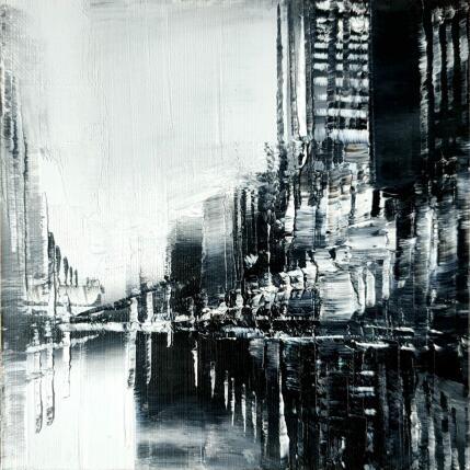 Painting Haïku noir et blanc by Levesque Emmanuelle | Painting  Oil