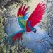 Painting Ara paradisiaque by Geiry | Painting Subject matter