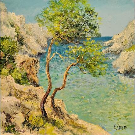 Painting Calanque, Cassis by Sannier Daniel | Painting Impressionism Oil Landscapes