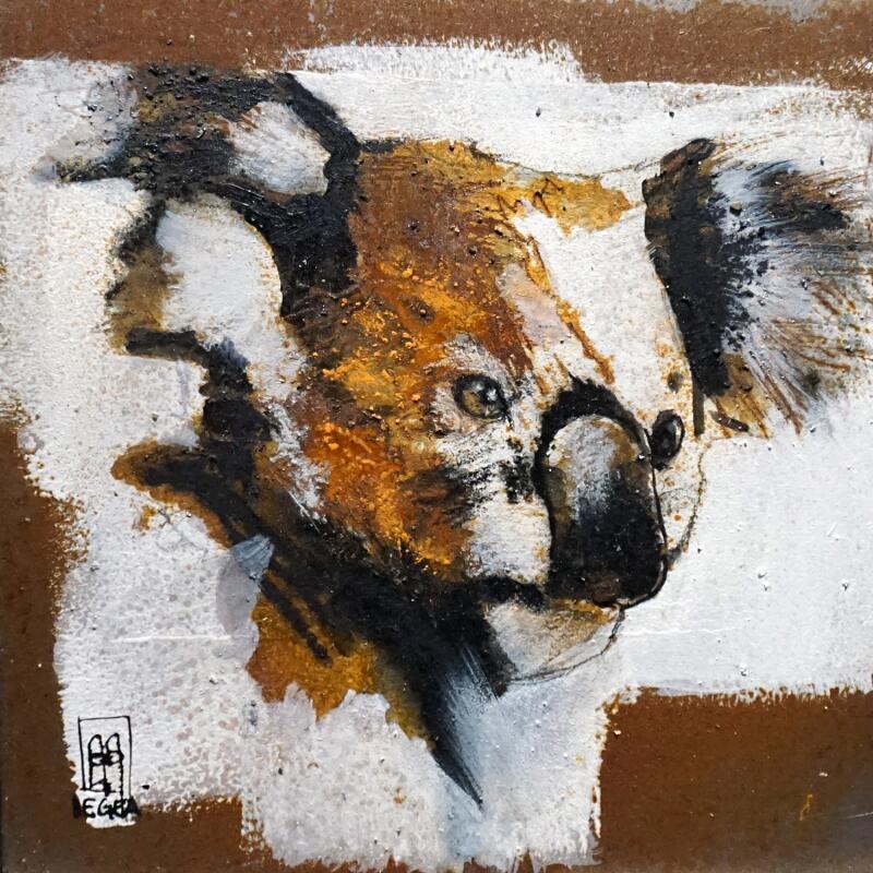 Painting Koala by De Géa Olivier  | Painting Figurative Animals Metal