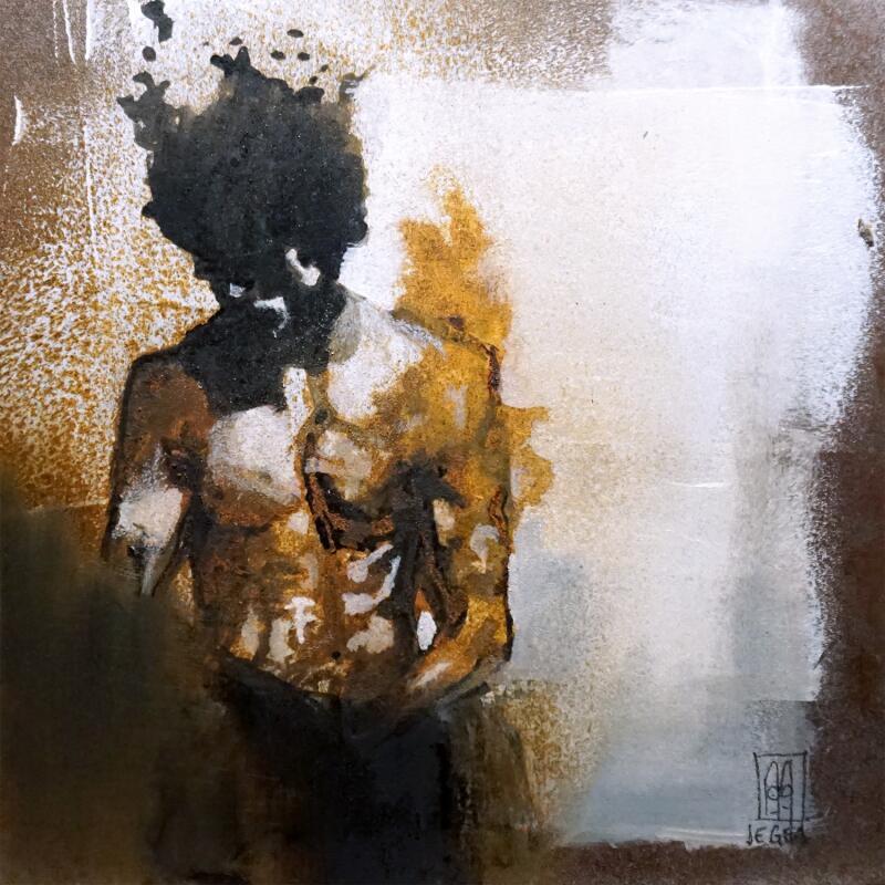 Painting Touches de lumière by De Géa Olivier  | Painting Figurative Nude Metal