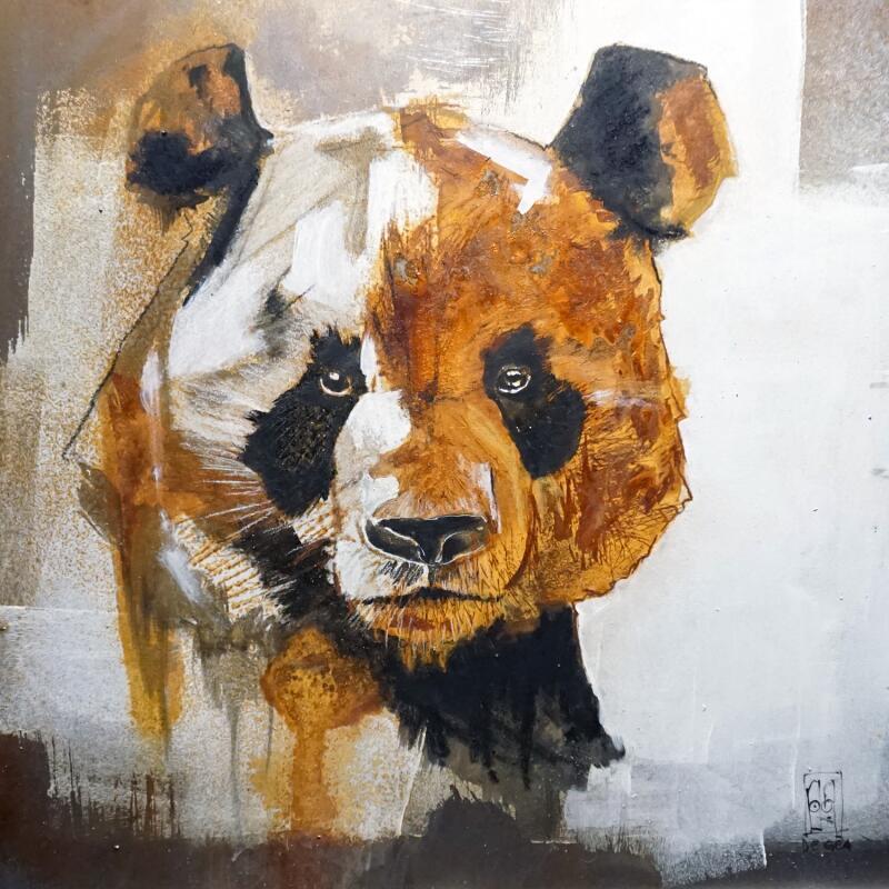 Gemälde Diux géant von De Géa Olivier  | Gemälde Figurativ Tiere Metall