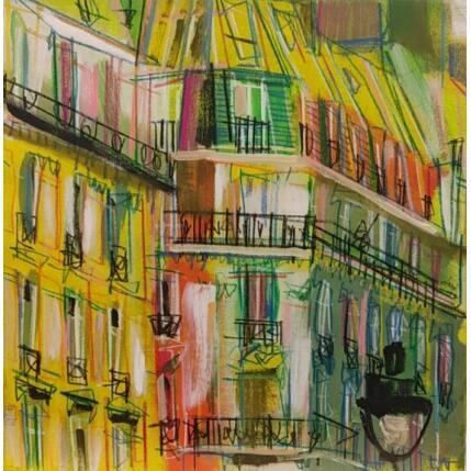 Peinture Quand vient le matin par Anicet Olivier | Tableau Street Art Acrylique, Aquarelle, Ardoise, Bois, Carton, Collage, Encre, Feuille d'argent, Feuille d'or, Fusain, Gouache, Graffiti, Grès, Huile, Laque, Métal, Papier, Pastel, Pigments, Plexiglas, Posca, Poudre de marbre, Pyrogravure, Résine, Sable, Textile, Upcycling, Zinc Animaux, Architecture, Cinéma, Enfant, Icones Pop, Marine, Minimaliste, Mode, Musique, Nature, Natures mortes, Noir & blanc, Nu, Paysages, Portraits, Scènes de vie, Société, Sport, Urbain