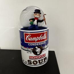Sculpture Campbell Soup Monopoly par TED | Sculpture Pop-art Icones Pop