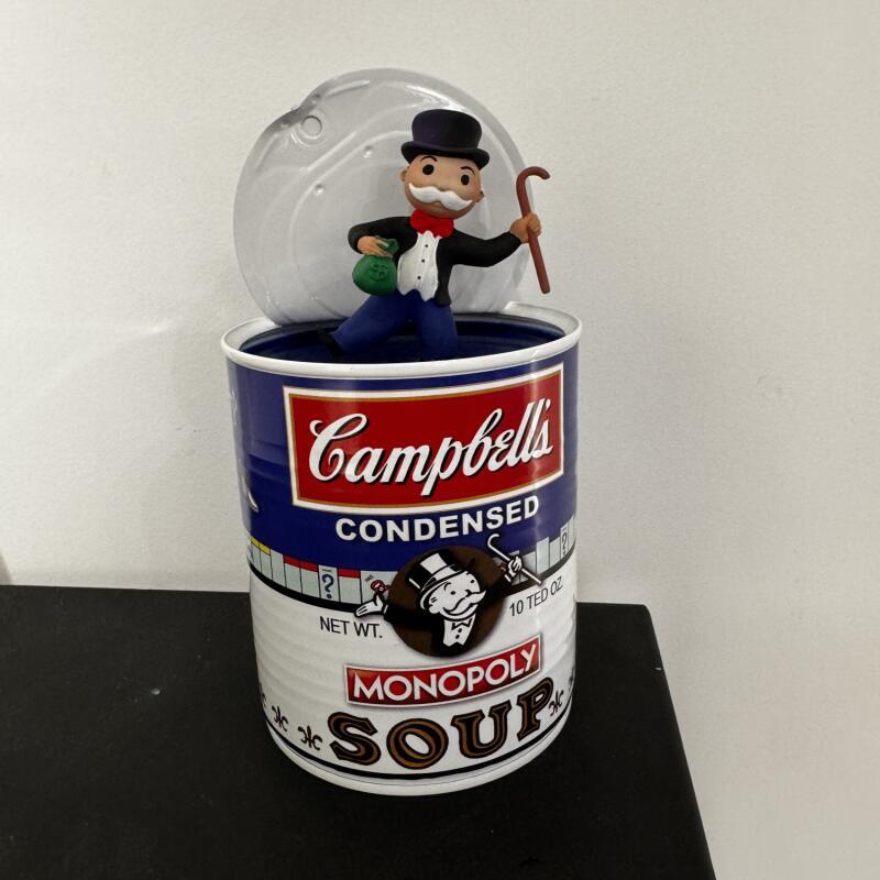Escultura Campbell Soup Monopoly por TED | Escultura Pop art Iconos pop