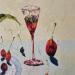 Peinture Plat de fruita par Tomàs | Tableau Impressionnisme Natures mortes Huile