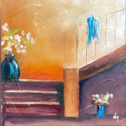 Painting les ondes by Vinnie | Painting Figurative Oil