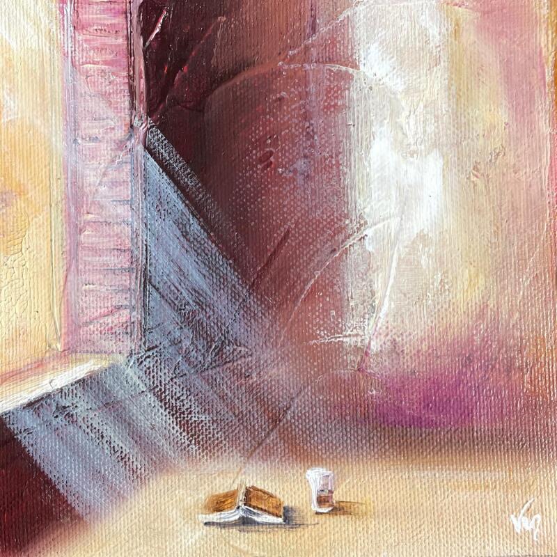 Peinture crème d'hivers par Vinnie | Tableau Figuratif Huile