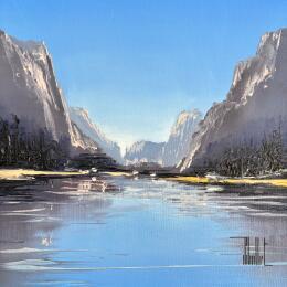 Painting Yosemite Park by Guillet Jerome | Painting